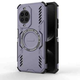 For Huawei nova 14 5G Butterfly Armor MagSafe Magnetic Ring Shockproof Phone Case(Purple)
