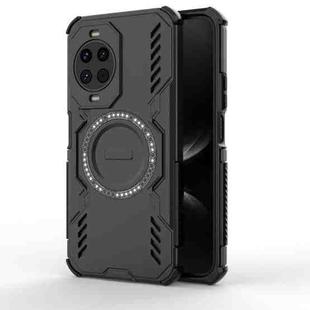 For Huawei nova 14 5G Butterfly Armor MagSafe Magnetic Ring Shockproof Phone Case(Black)