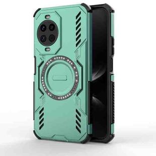 For Huawei nova 14 5G Butterfly Armor MagSafe Magnetic Ring Shockproof Phone Case(Light Green)