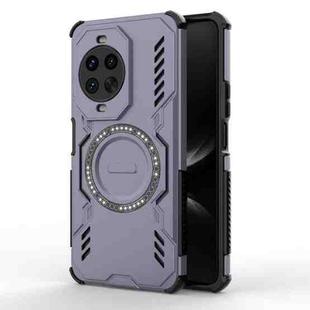 For Huawei nova 14 Pro 5G Butterfly Armor MagSafe Magnetic Ring Shockproof Phone Case(Purple)