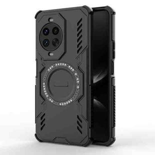 For Huawei nova 14 Pro 5G Butterfly Armor MagSafe Magnetic Ring Shockproof Phone Case(Black)