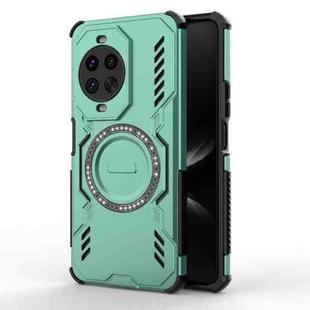 For Huawei nova 14 Pro 5G Butterfly Armor MagSafe Magnetic Ring Shockproof Phone Case(Light Green)
