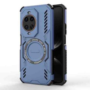 For Huawei nova 14 Ultra 5G Butterfly Armor MagSafe Magnetic Ring Shockproof Phone Case(Blue)