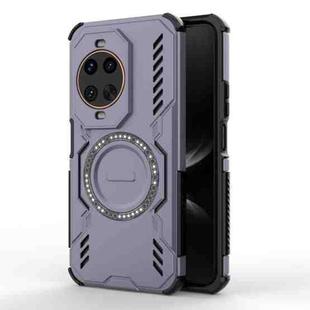 For Huawei nova 14 Ultra 5G Butterfly Armor MagSafe Magnetic Ring Shockproof Phone Case(Purple)