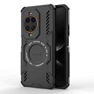 For Huawei nova 14 Ultra 5G Butterfly Armor MagSafe Magnetic Ring Shockproof Phone Case(Black)