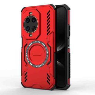 For Huawei nova 14 Ultra 5G Butterfly Armor MagSafe Magnetic Ring Shockproof Phone Case(Red)