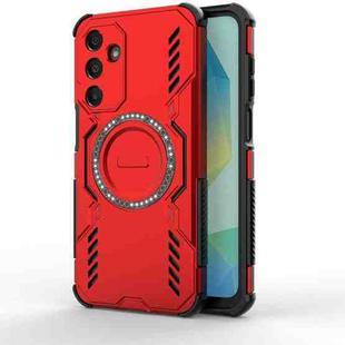 For Samsung Galaxy A16 5G Butterfly Armor MagSafe Magnetic Ring Shockproof Phone Case(Red)