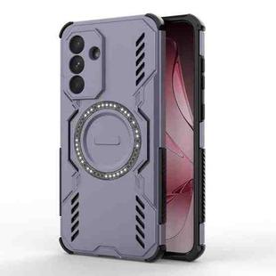 For Samsung Galaxy A36 5G Butterfly Armor MagSafe Magnetic Ring Shockproof Phone Case(Purple)