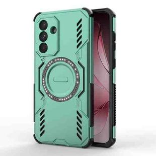 For Samsung Galaxy A56 5G Butterfly Armor MagSafe Magnetic Ring Shockproof Phone Case(Light Green)