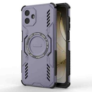 For Samsung Galaxy A07 4G Butterfly Armor MagSafe Magnetic Ring Shockproof Phone Case(Purple)