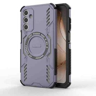 For Samsung Galaxy A15 5G Butterfly Armor MagSafe Magnetic Ring Shockproof Phone Case(Purple)