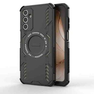 For Samsung Galaxy A15 5G Butterfly Armor MagSafe Magnetic Ring Shockproof Phone Case(Black)