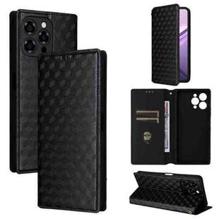 For Doogee Note 58 / Note 58 Pro Cubic Grid Texture Flip Leather Phone Case(Black)