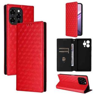 For Doogee Note 58 / Note 58 Pro Cubic Grid Texture Flip Leather Phone Case(Red)