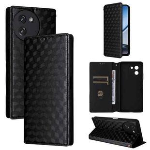 For Doogee Note 59 / Note 59 Pro Cubic Grid Texture Flip Leather Phone Case(Black)
