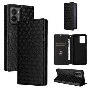For HMD Fusion Cubic Grid Texture Flip Leather Phone Case(Black)