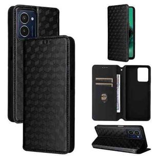 For HMD Pulse / Pulse+ / Pulse Pro Cubic Grid Texture Flip Leather Phone Case(Black)
