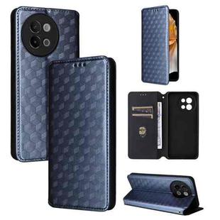 For vivo S18e 5G Cubic Grid Texture Flip Leather Phone Case(Blue)