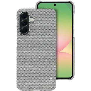 For Samsung Galaxy A56 5G imak Ruiyi Series Cloth Texture PU + PC Phone Case(Light Grey)