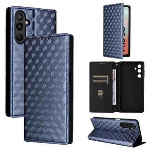 For Samsung Galaxy M16 5G / F16 5G Cubic Grid Texture Flip Leather Phone Case(Blue)