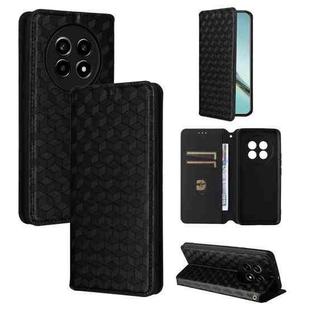 For Realme 14 Pro Lite 5G Cubic Grid Texture Flip Leather Phone Case(Black)