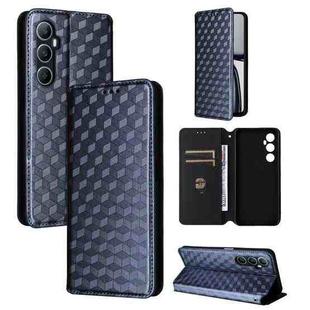 For Realme C65 4G Cubic Grid Texture Flip Leather Phone Case(Blue)