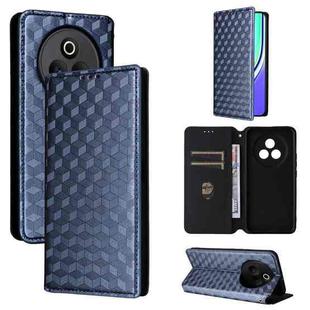For Realme P3 Pro 5G Cubic Grid Texture Flip Leather Phone Case(Blue)