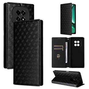 For Realme V60 5G / V60S 5G Cubic Grid Texture Flip Leather Phone Case(Black)