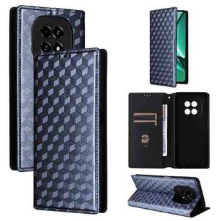 For Realme V60 5G / V60S 5G Cubic Grid Texture Flip Leather Phone Case(Blue)