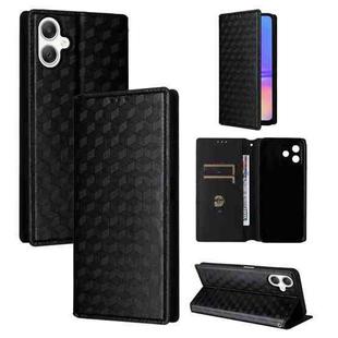 For Samsung Galaxy A06 4G / 5G Cubic Grid Texture Flip Leather Phone Case(Black)