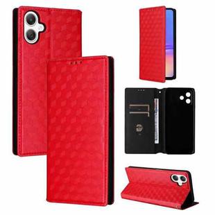 For Samsung Galaxy A06 4G / 5G Cubic Grid Texture Flip Leather Phone Case(Red)