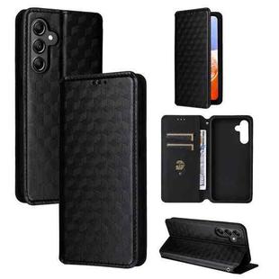 For Samsung Galaxy A15 4G / 5G Cubic Grid Texture Flip Leather Phone Case(Black)