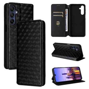 For Samsung Galaxy A16 4G / 5G Cubic Grid Texture Flip Leather Phone Case(Black)