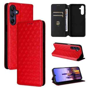 For Samsung Galaxy A16 4G / 5G Cubic Grid Texture Flip Leather Phone Case(Red)