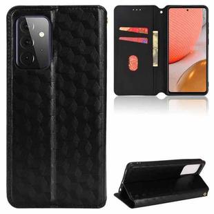 For Samsung Galaxy A52 4G / 5G / A52s 5G Cubic Grid Texture Flip Leather Phone Case(Black)