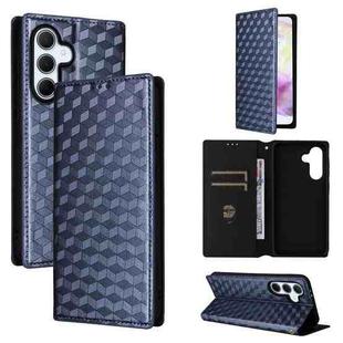 For Samsung Galaxy A56 5G / A36 5G Cubic Grid Texture Flip Leather Phone Case(Blue)