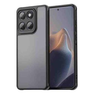 For Motorola Edge 60 Fan Dun Series TPU Hybrid PC Frosted Phone Case(Black)