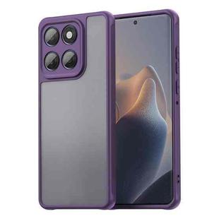 For Motorola Edge 60 Fan Dun Series TPU Hybrid PC Frosted Phone Case(Purple)