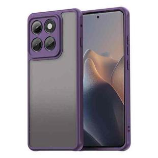 For Motorola Edge 5G 2025 Fan Dun Series TPU Hybrid PC Frosted Phone Case(Purple)