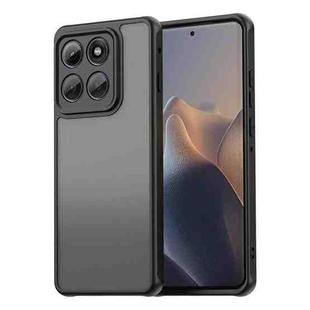 For Motorola Edge 60 Pro Fan Dun Series TPU Hybrid PC Frosted Phone Case(Black)