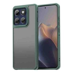 For Motorola Edge 60s Pro 5G Fan Dun Series TPU Hybrid PC Frosted Phone Case(Green)