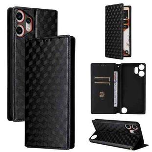 For Nothing CMF Phone 2 Pro Cubic Grid Texture Flip Leather Phone Case(Black)