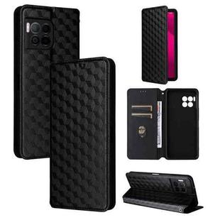 For T-Mobile REVVL 7 Pro 5G Cubic Grid Texture Flip Leather Phone Case(Black)