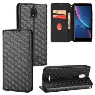 For HotPepper Serrano3 Cubic Grid Texture Flip Leather Phone Case(Black)