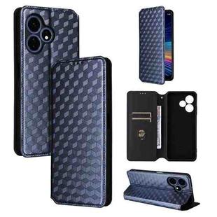For Boost Mobile Celero 5G+ 2024 Cubic Grid Texture Flip Leather Phone Case(Blue)