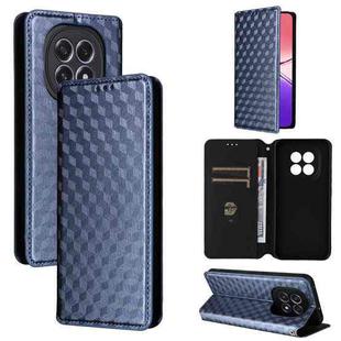 For OPPO F29 5G Global Cubic Grid Texture Flip Leather Phone Case(Blue)