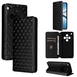 For OPPO Find X8 5G Cubic Grid Texture Flip Leather Phone Case(Black)