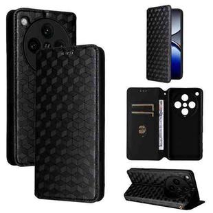 For OPPO Find X8 Pro 5G Cubic Grid Texture Flip Leather Phone Case(Black)
