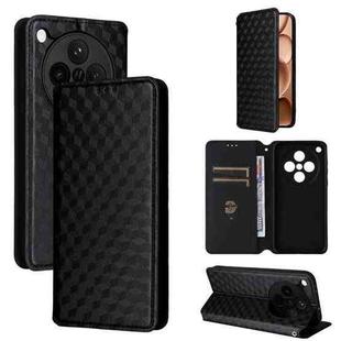 For OPPO Find X8s+ 5G Cubic Grid Texture Flip Leather Phone Case(Black)
