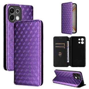 For OPPO K13 5G / K13X 5G / K12S 5G Cubic Grid Texture Flip Leather Phone Case(Purple)